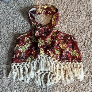 Crochet Fringe Halter Top